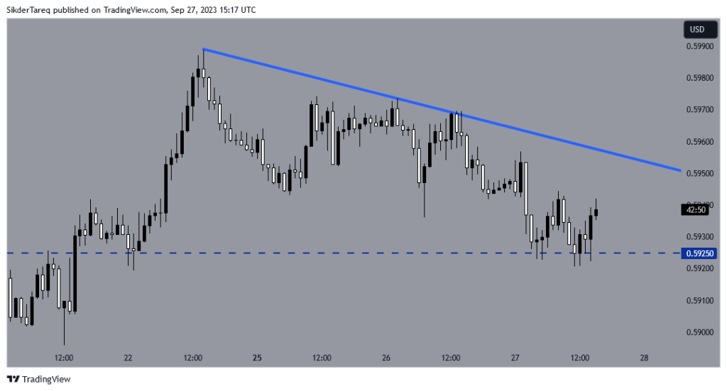 NZD/USD H1 Chart