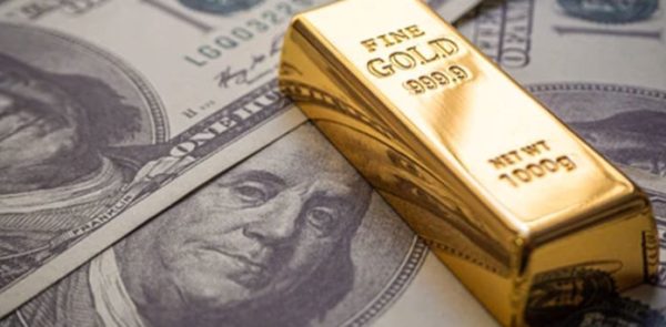 Dollar index gold decline